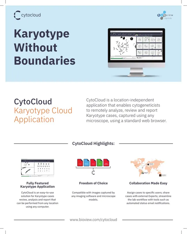 CytoCloud Web-app brochure cover