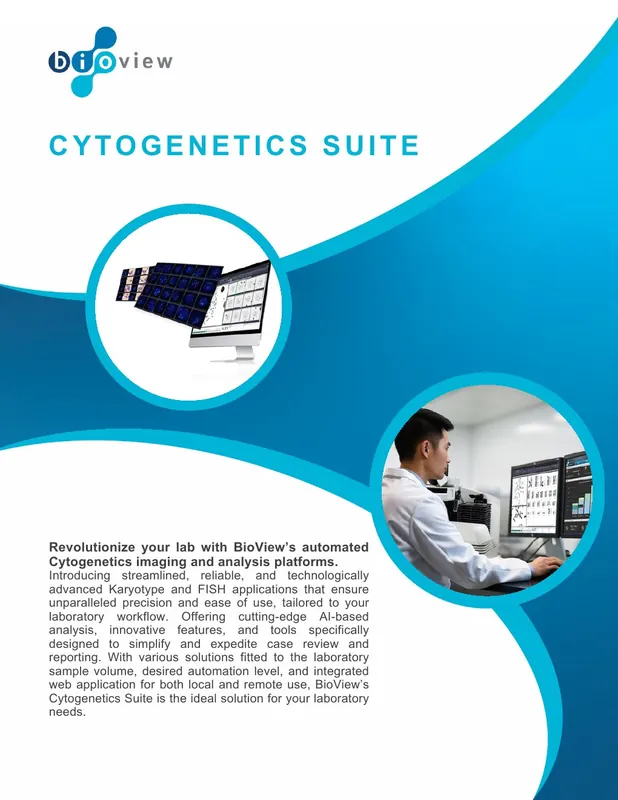 Cytogenetics Suite brochure cover
