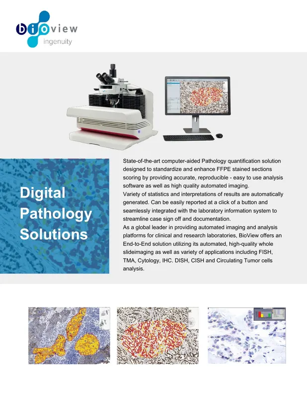 Digital Pathology brochure cover